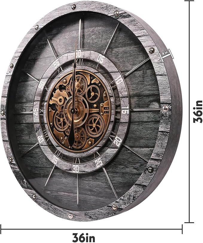 HOIBAI Large Wall Clock, Wall Clocks - Image 6