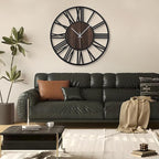 LEIKE Large Wall Clocks for Living Room, Non Ticking, Battery Operated - Image 6