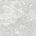 Heroad Peel and Stick Wallpaper Grey and White Vintage Forest Animals Floral by HeroadBrand