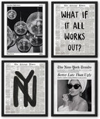 NaZaUK Trendy Preppy New Yorkers Poster Decor, Funky Aesthetic Wall Art Prints by Unknown
