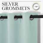 NICETOWN Window Curtain Panels, Thermal Insulated Solid Grommet Blackout - Image 3