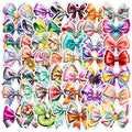 Cute Colorful Bow Stickers 50Pcs Vinyl Trendy Bows Stickers for Water Bottle Scrapbook Laptop Luggage Helmet Bike Motorcycle Skateboard,Waterproof Funny Aesthetic Decals for Teens Girls Women