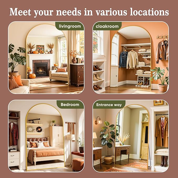 Full Length Mirror, Oversized Floor Mirrors, Leaning Free Standing Mirrors - Image 8