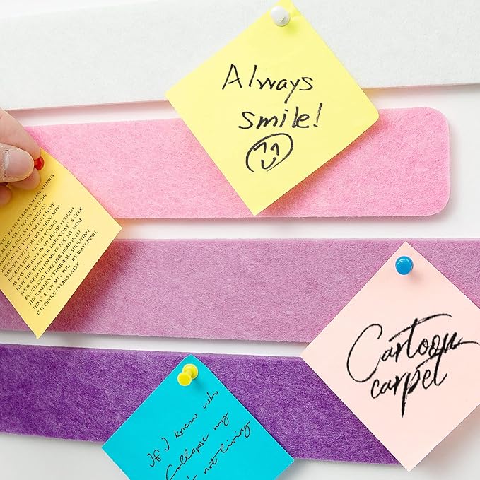 8 Packs Felt Pin Board Bar Strips Bulletin Board - Image 3