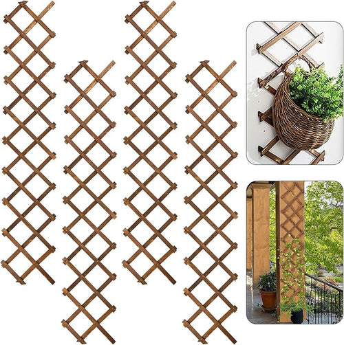 4Packs 13x78in Expandable Wood Wall Trellis by ANPHSIN
