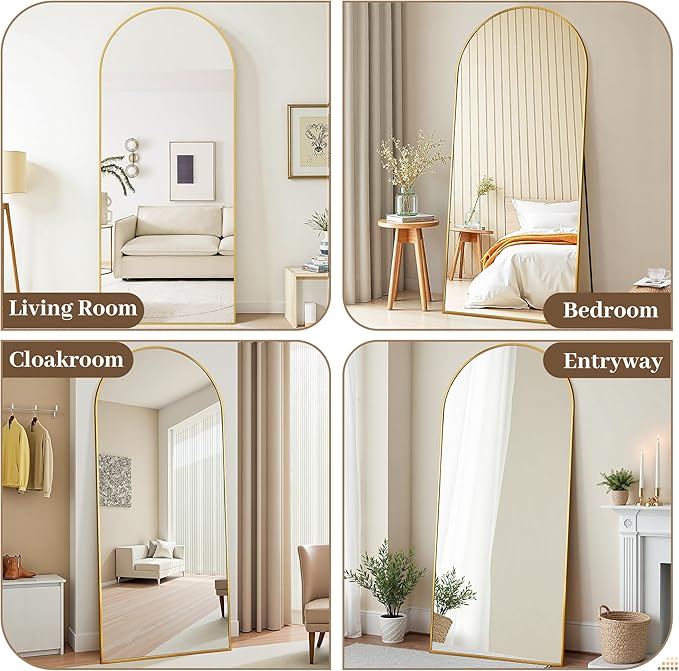 Suidia 58"x21" Arched Full Length Mirror - Image 8