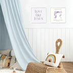 LARTSFRO Coquette Purple Bow Jesus Wall Art Decor Posters, Inspirational Bible - Image 5