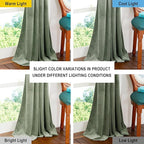 NICETOWN Sage Green Velvet Curtains 54 inches Long 2 Panels - Image 4