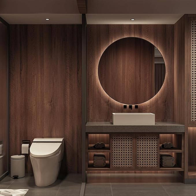 Walnut Wood Contact Paper 24x354 inch Wood Peel and Stick Wallpaper Removable - Image 7