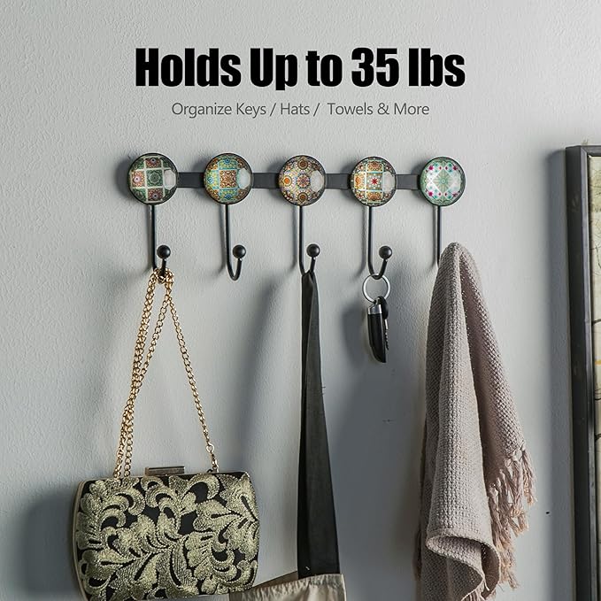 Boho Coat Rack Wall Mounted - Image 5