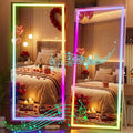 Hasipu 71"x31" LED RGB Bluetooth Full Length Mirror by Whatssuitableisthebest