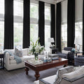 NICETOWN Black 192 inch Long Velvet Curtains by NICETOWN
