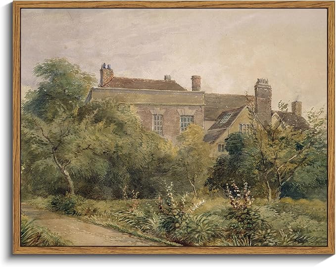 InSimSea Framed Canvas Wall Art Vintage Decor, Home Decor Classical Scenery by InSimSeaArt