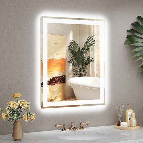 20x28 LED Bathroom Mirror with Lights, Super Bright Front & Backlit Vanity by GreatMirrorTalksItself