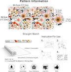 HAOKHOME Boho Peel and Stick Wallpaper Floral Wall Paper Removable - Image 7