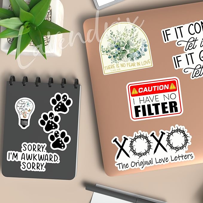 (3pcs) I Identify As A Water Sticker Humorous Funny Sayings Sarcastic Quotes Anti-Social Vinyl Decal for Tumbler Laptop Water Bottles Books Phone - Size 3x1