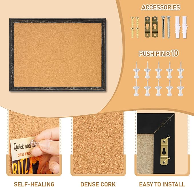 DOLLAR BOSS Cork Board for Office 30 X 20 Inches Cork Boards for Walls Bulletin - Image 2