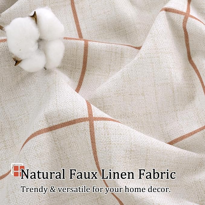 Lajode Plaid Patterned Curtains Thermal Insulated - Image 5