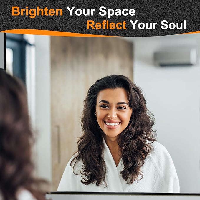 Delma Bathroom Mirror, High-Definition Vanity Mirror, Versatile Mirror - Image 4
