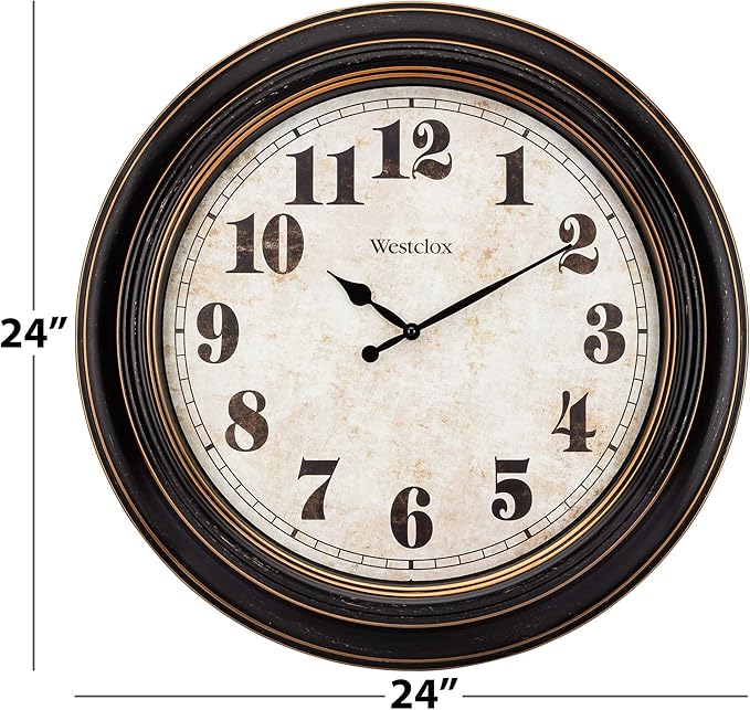 Westclox Traditional Large Wall Clock – Battery-Operated 24-Inch Vintage - Image 5