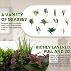 Artificial Grass Wall Boxwood Plant Panel: 20"x20" UV Resistant Green Leaves - Image 3