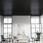 Giantex 24 Pack Fluted PVC Wall Panels, Glue Up or Drop Ceiling Panel, - Image 4