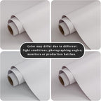 FUKU MON White Gray Grasscloth Fabric Wallpaper 23.6" X 393" Thick Classic - Image 5