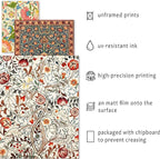 ANERZA 16 PCS William Morris Wall Art Decor, Floral Wall Prints - Image 3