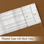 MIULEE Golden Brown Back Tab Blackout Curtains 102 Inch Long 2 Panels Set - Image 4