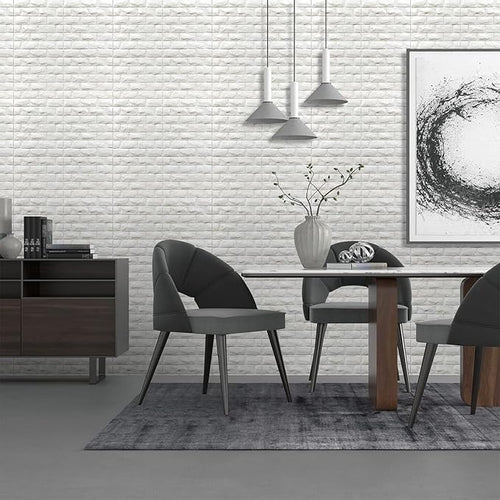 3D Wall Panels Peel and Stick 11PCS White Foam Brick Wallpaper - Image 2
