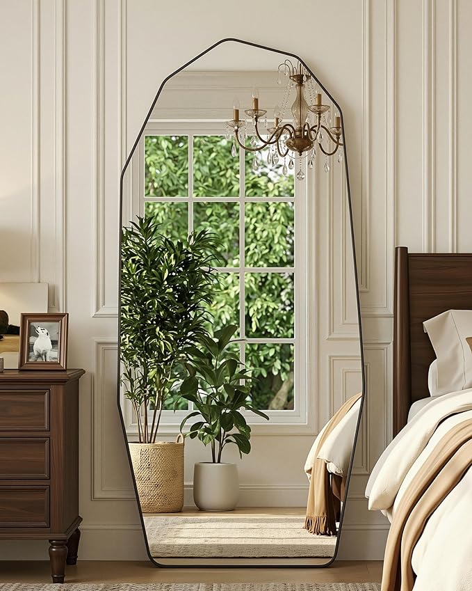 Antok Full Length Mirror, Free Standing Wall Mounted or Leaning Full Body Mirror by AntokMirror