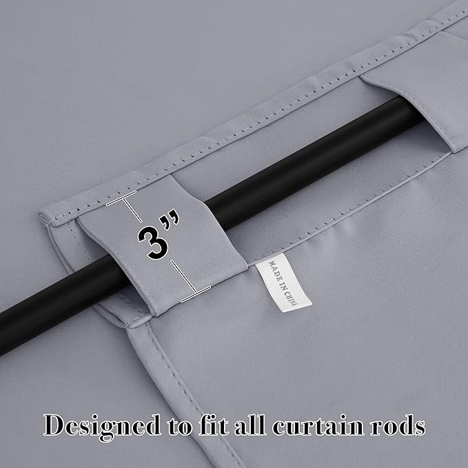 RYB HOME Blackout Curtains for Bedroom, Window Shades Thermal Insulating - Image 5