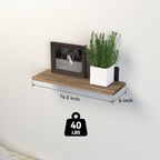 DOLLFIO Floating Shelves, 3 Sets Wall Shelves, Wooden Floating Shelves - Image 3