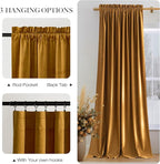 NICETOWN 96 inch Warm Velvet Blackout Curtains - Image 5