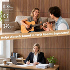 TO-TH Wood-Look Acoustic Wall Panels, 10 Pack 47.2” x 23.6” Acoustic Panels - Image 4