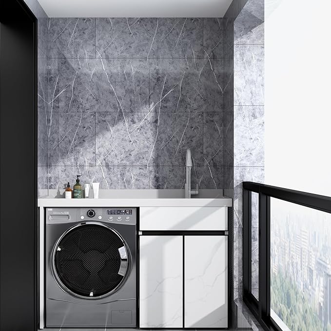 Haimin Wall Panels Peel and Stick 10 Pieces 23.6x11.8in Lightweight Backsplash - Image 4
