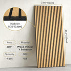 TONOR 4 Pack Large Acoustic Panels, 47.2" X 23.6" X 0.35" Acoustical Wall Panel - Image 2