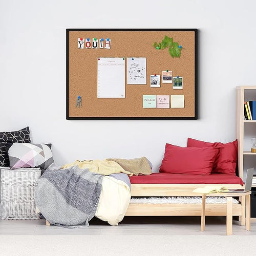 2-Pack Cork Board Bulletin Board 24 x 18, Office Board - Image 2
