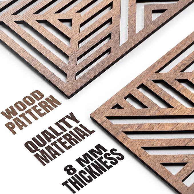 qmmp Modern Wooden Wall Sculptures - Image 5