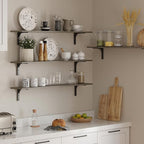 DINZI LVJ Long Wall Shelves, 55.1Inch Wall Mounted Shelves Set of 2, Extra - Image 5