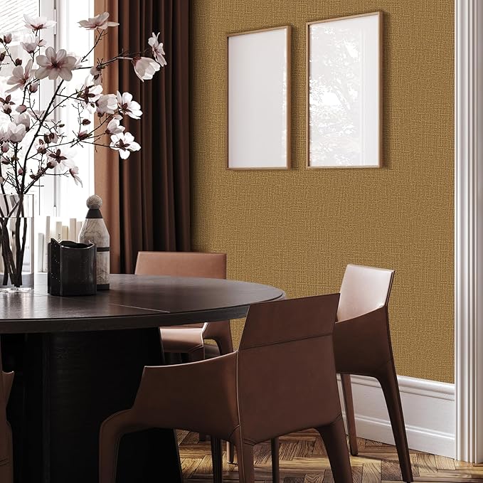 WADILE Grasscloth Peel and Stick Wallpaper 15.7in x 78.7in, Textured Contact - Image 4