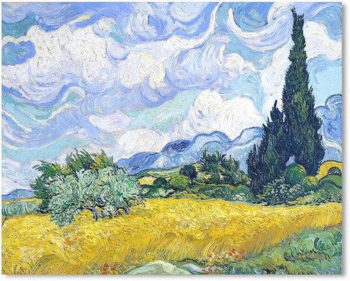1 KINGO Van Gogh Canvas Wall Art: Wheat Field by 1KINGO