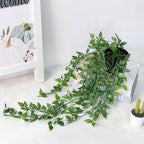 Artificial Hanging Plants Fake Small Potted Plants Faux Mandala Vines Plastic - Image 5