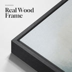 Framed Abstract Landscape Wall Art, 3 Piece Blue Watercolor Canvas Prints - Image 5