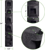 6 Pocket Vertical Grow Bag, Hanging Wall Garden Planter, Indoor Outdoor - Image 4
