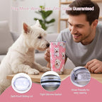 Westie Dog Gifts Tumbler 20oz - Stainless Steel Insulated Cup with Lid & Straw, Dog Lover Gift for Women Men