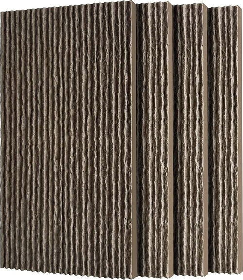 3D Faux Stone Wall Panels, Lightweight & Waterproof Accent Marble Flowing Stone by Gahowlen
