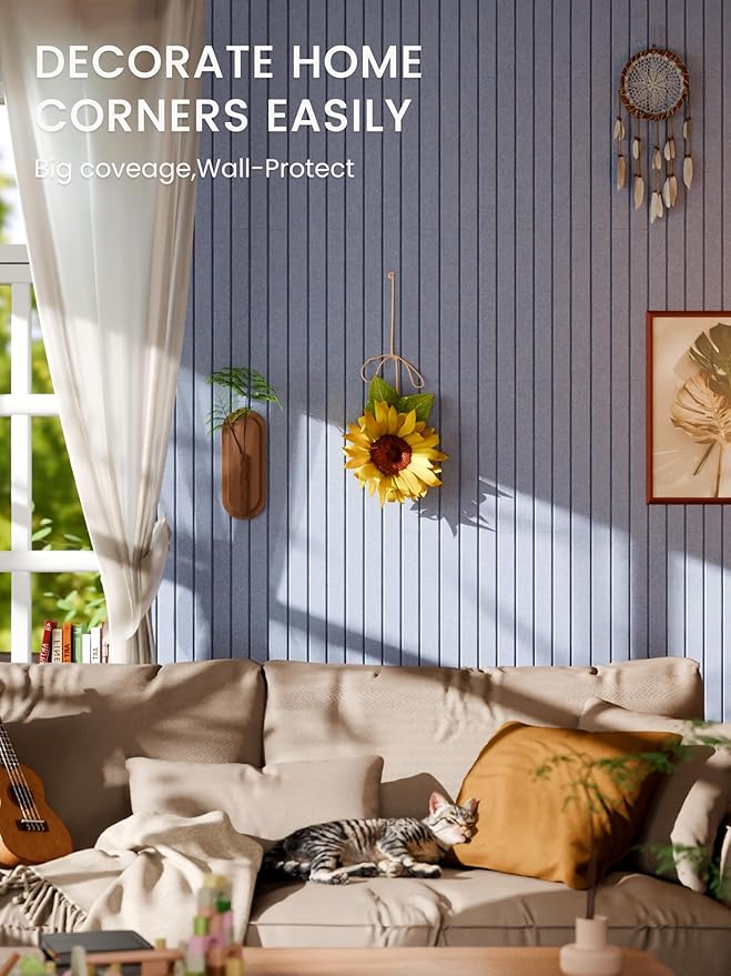 Bumusty Large Cork Board Alternative-48 x 36" Felt Bulletin Board Tiles - Image 4
