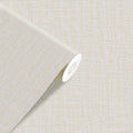 Yancorp 10ft Textured Fabric Cream Wallpaper Faux Grasscloth Beige Peel and by YancorpHomeDecor