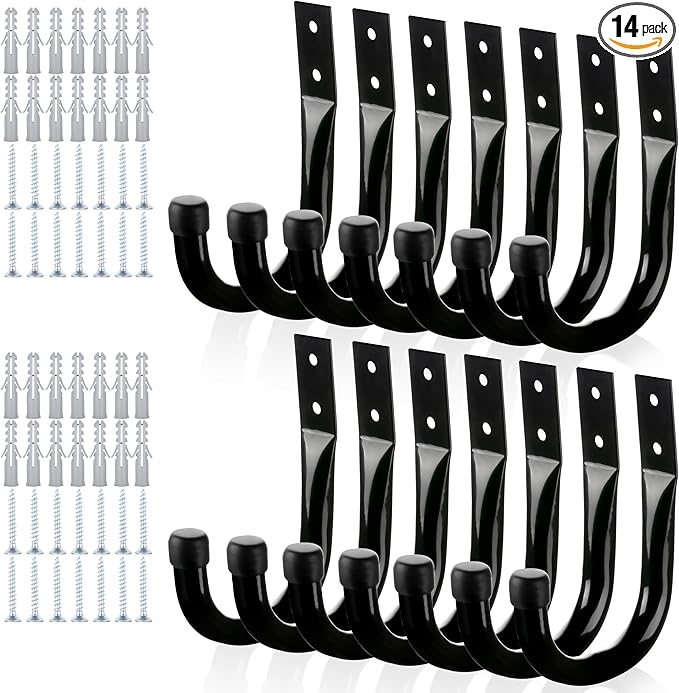 KURUI Large Metal Wall Hooks for Hanging Living Room/Bedroom/Garage by KURUI